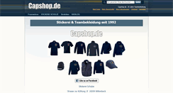 Desktop Screenshot of capshop.de